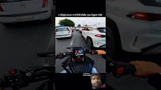 2 Kawasaki Ninja zx10r vs KTM Duke 390hyper ride with traffic | bikes #ytshorts#shorts #viralvideo