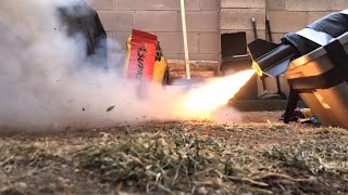 29mm rocket motor static test