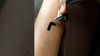 DIY | letter P logo easy tattoo......#shorts #viral #trending #tattoo