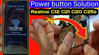 Realme C12 Power Button Solution/How to solve power button/kaise thik kare power button realme c21