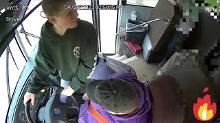 Michigan boy gets behind the wheel when the bus driver passes out