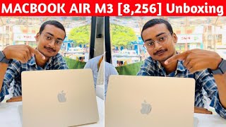 Macbook Air M3 [8GB, 256GB] Review | New Macbook M3 Full Reality Unboxing & Rewiew By Techy Shashank