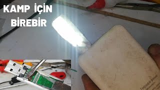 BOZUK FLASH BELLEKLERİ ATMAYIN. KAMP İÇİN FLASH - USB LED IŞIK YAPTIM.