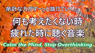 心を落ち着かせ 頭を空っぽにする音楽 🍁 すーっと余計な力が抜けていく ヒーリングミュージック, 疲れが取れる音楽, 癒しの音楽, 自律神経を整える音楽, 落ち着く音楽, リラックスできる音楽 α波