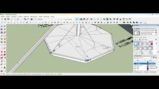 Quiosque Octógono Calculando e  cortando espigão e pontalete