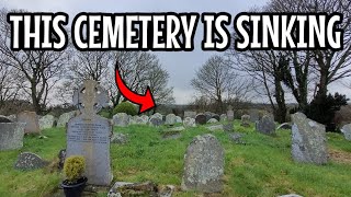 The Cemetery Is Sinking | Headstones Barley Visible