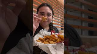 Everything I ate at Carl’s Jr for Lunch 🍔🍟 #shorts #carlsjr #mukbang #yummy #food #foodie