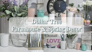 DOLLAR TREE FARMHOUSE & SPRING DECOR HAUL 2019