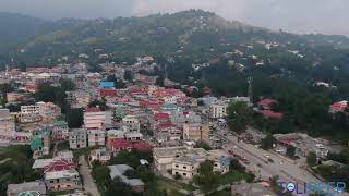 Rawalakot city aerial view.