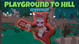 Speedrunning in Yeeps Hide & Seek (Playground to Hill)