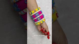 DIY | DIY Navratri Bangles!😍🎀✨ | DIY Navratri Bangles 😱 |  DIY  Navratri jewellery 😱 #trending #diy