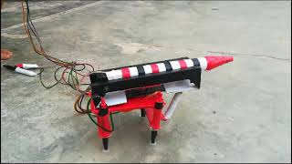 Hydraulic press Missile Successful experiment in Government College Kamalia