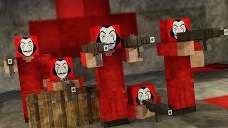 Minecraft en trailer de CASA DE PAPEL