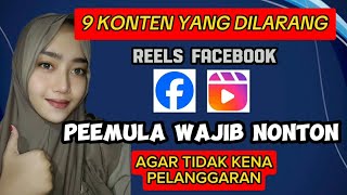 KONTEN YANG DILARANG  FACEBOOK PROFESIONAL || KONTEN YANG TIDAK BISA DIMONETISASI