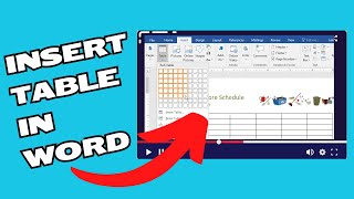 Insert Table in Word | Delete Table | Add Rows and Columns in Word