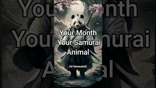 AI Creates Months as Samurai Animals  #aiart #shorts #animals