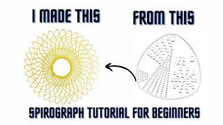 Spirograph tutorial for beginners How to use triangle shape wheel spirograph||spirograph deluxe set