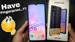 Does the Samsung Galaxy A05 have a fingerprint? Watch This Video..!!!