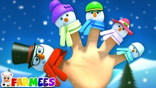 Schneemann Finger Familie + mehr Vorschul Gedicht für Kleinkinder