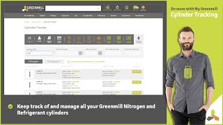 Cylinder Tracking - My Greenmill Dashboard