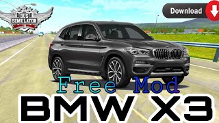 New BMW X3 Car Mod For Bus Simulator Indonesia | BUSSID V3.6.1 | #bussid #Mod #G-City #BUSSID