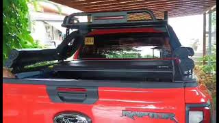 Ford Ranger  Raptor 2024 - Automatic Rollerlid & Cronos Rollbar w/ Basket #caraccessories #raptor