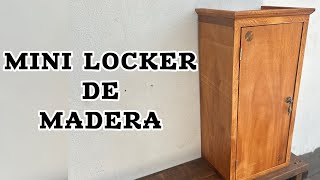 MUEBLE PARA BAÑO O MINI LOCKER DE MADERA ⚡️