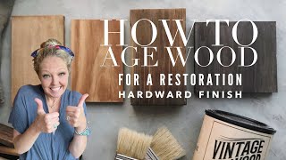 How to Age Wood for a Pottery Barn or RH White Washed Finish