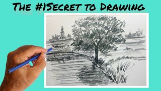 How to draw simple landscape art for beginners