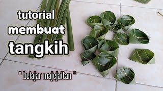 cara membuat tangkih dari slepan//belajar majejaitan