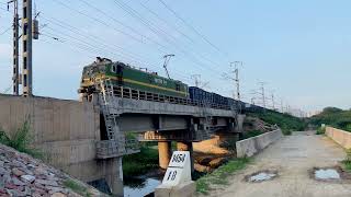 Train on Dedicated freight Corridor Greater Noida