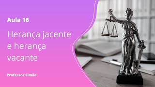 Aula 16 - Herança jacente e herança vacante