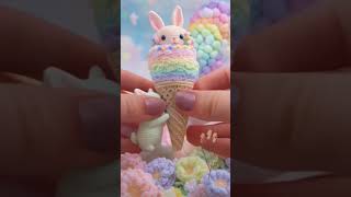 Cute cat and rabbit  #funny #cute #animal #art #crochet