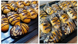 Roti Manis Kentang Coklat Almond