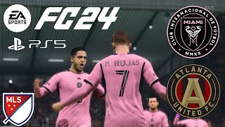 ［FC24］Jugando MLS 2024 Inter Miami vs Atlanta United FC Gameplay sin comentarios