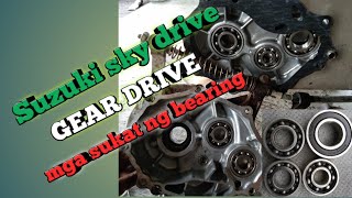 Ibat ibang mga sukat ng bearing sa drive gear ng Suzuki sky drive sport.