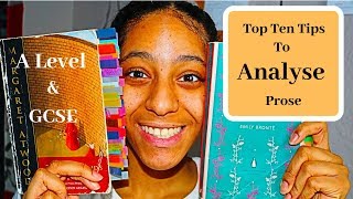 Ten Tips to Analysing Prose Better! || A Level & GCSE