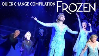 Frozen On Broadway Different Elsas Quick Dress change Compilation | Let it Go