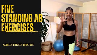 5-Standing Ab Exercises @paulineadeleke  #longevity #agelessfitness