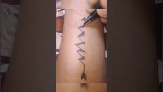 How to make  tattoo with pen