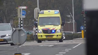 Verschillende 07 Ambulance's met spoed in Nijmegen