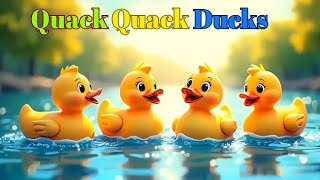 Quack Quack Ducks : Nursery Rhymes & Kids Fun Songs 🎶 | Kids Favorite Poems & Nursery Rhymes!