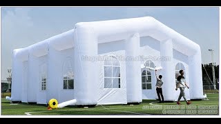 High quality 10X10X5m giant inflatable house with blower for wedding party 2018 hot