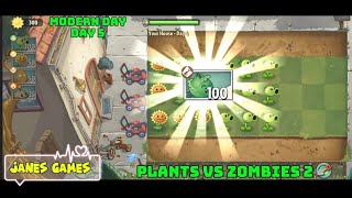 DAY 5 | MODERN DAY | PVZ 2 | PLANTS VS ZOMBIES 2 | JANES GAMES