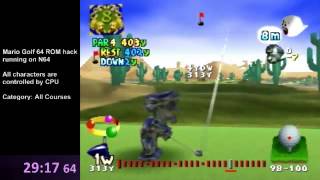 Mario Golf all courses played by CPU in 1:16:52