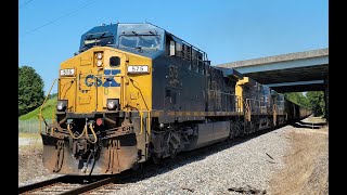 CSX R648 heading out of Columbia with CW44AH 575 leading & nice sounding K5LA horn