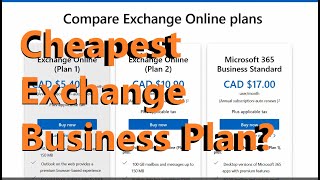 Cheapest Microsoft Exchange online Plan $2.65 a month?