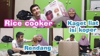 REAKSI SUAMI TURKI UNBOXING KOPER BAWAAN DARI INDONESIA