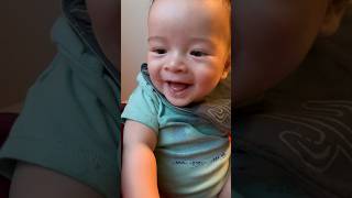 Baby cracking up by the imitation of “farting” sounds #cutebaby #shorts