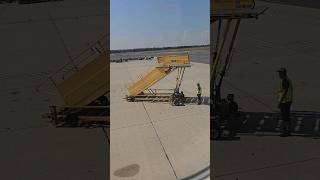 Aeroplane Boarding Stairs removal #runway #boardingpass #flightvideos #flightview #flightattendant